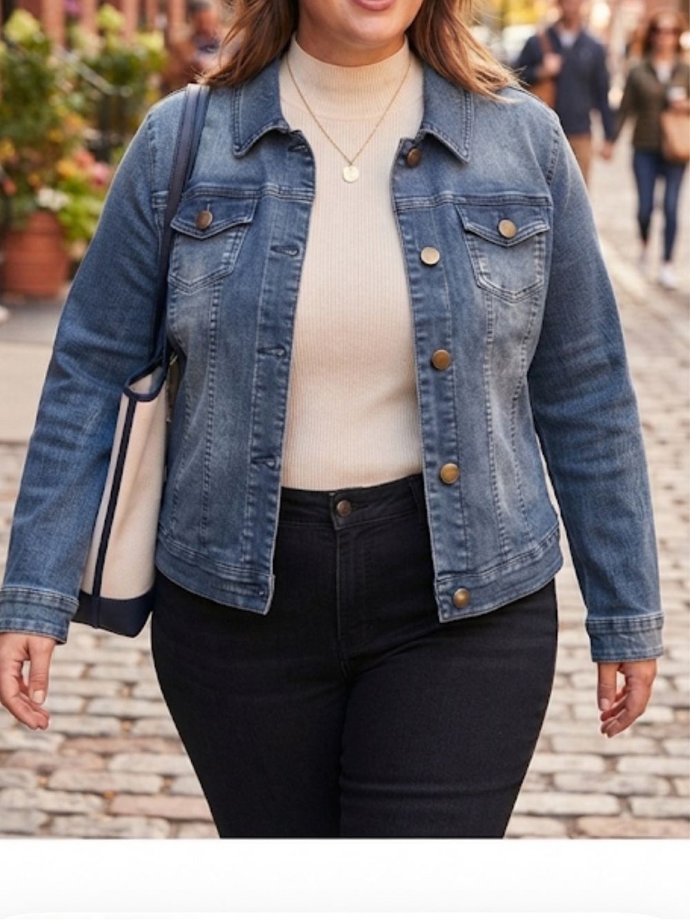 Venezia Dark Blue Women’s Jean Jacket Size 22